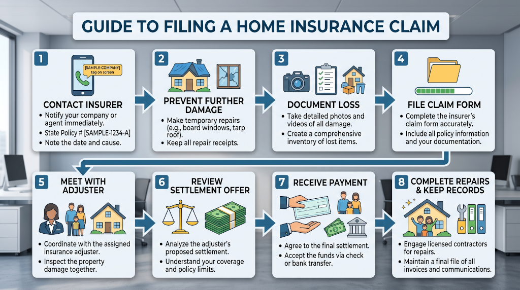 Step-by-step process for filing a successful home insurance claim